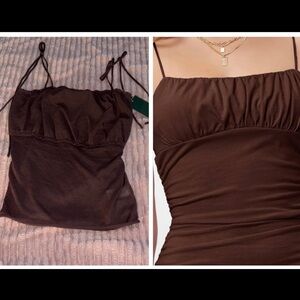 Wild Fable new Crinkled Tank Top knit sweater like material. Size: M NWT.